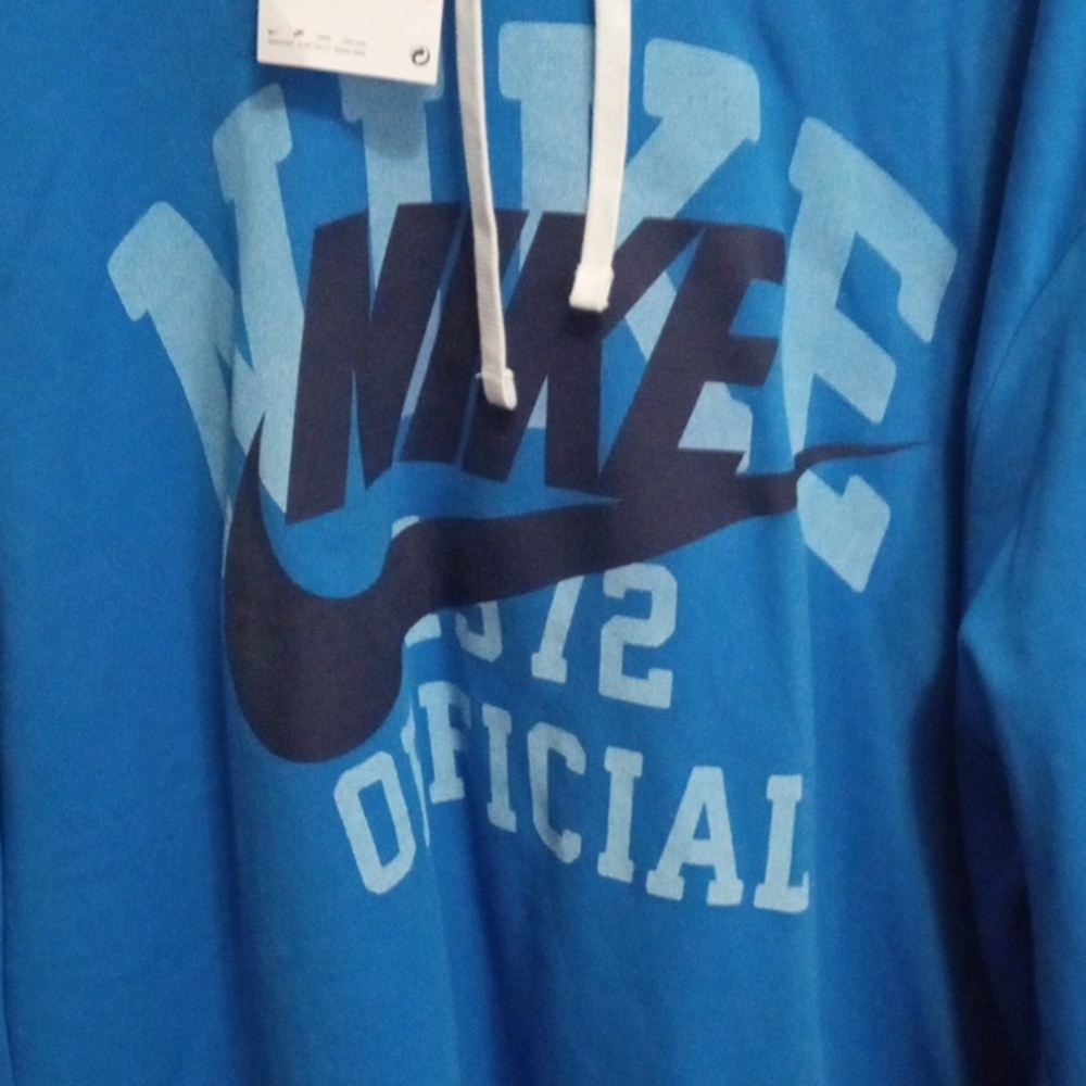 Nwt Xxl Soft Blue Nike Hoodie All Embroidered 🔥🔥 Hoodie 🔥🔥🔥